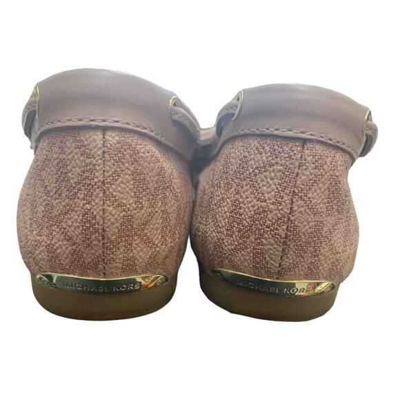 MICHAEL Michael Kors Sutton Leather‎ Moccasin Loafer Flats Pink SZ 8 - Picture 5 of 8